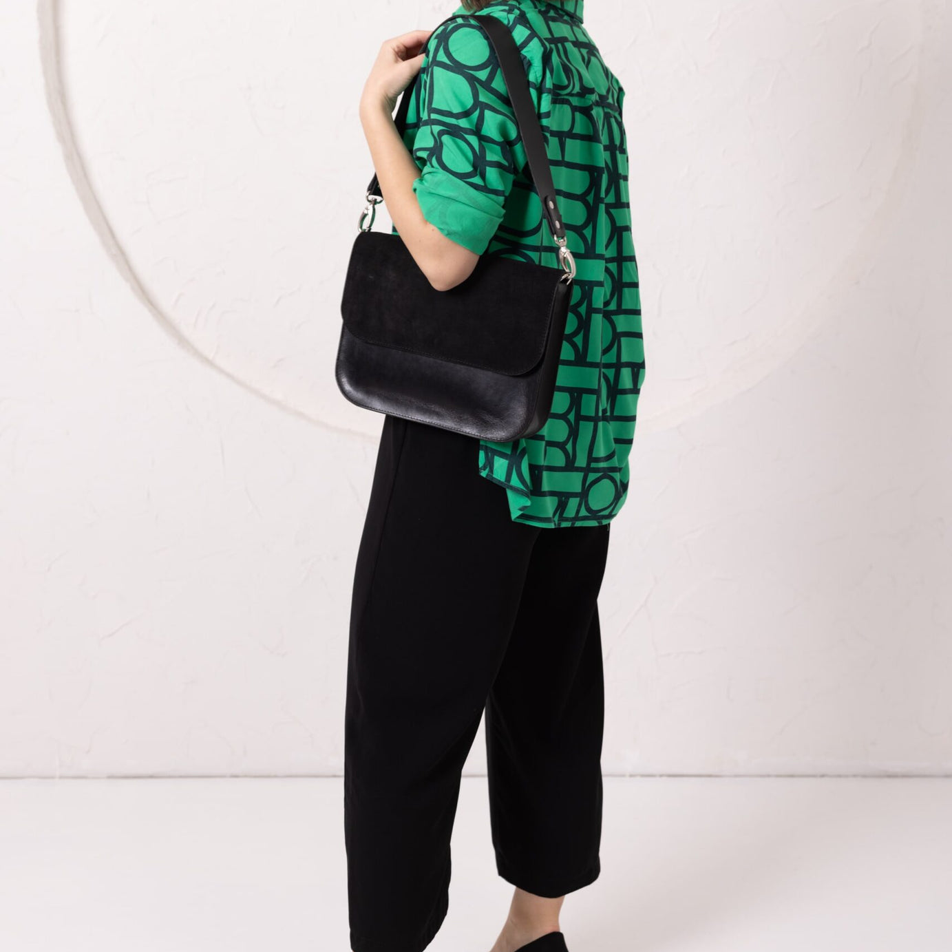 ASTORIA handbag - Black Suede