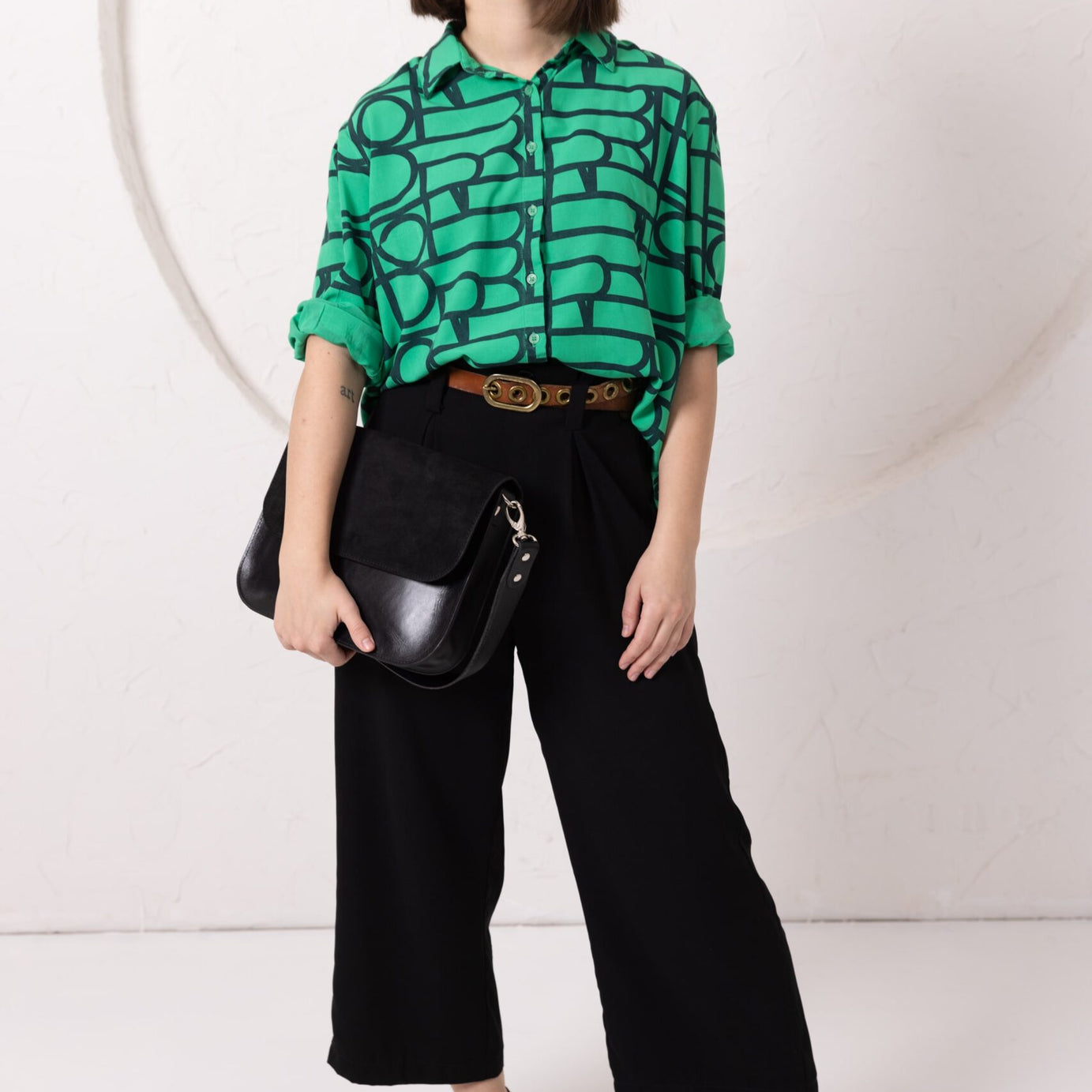 ASTORIA handbag - Black Suede