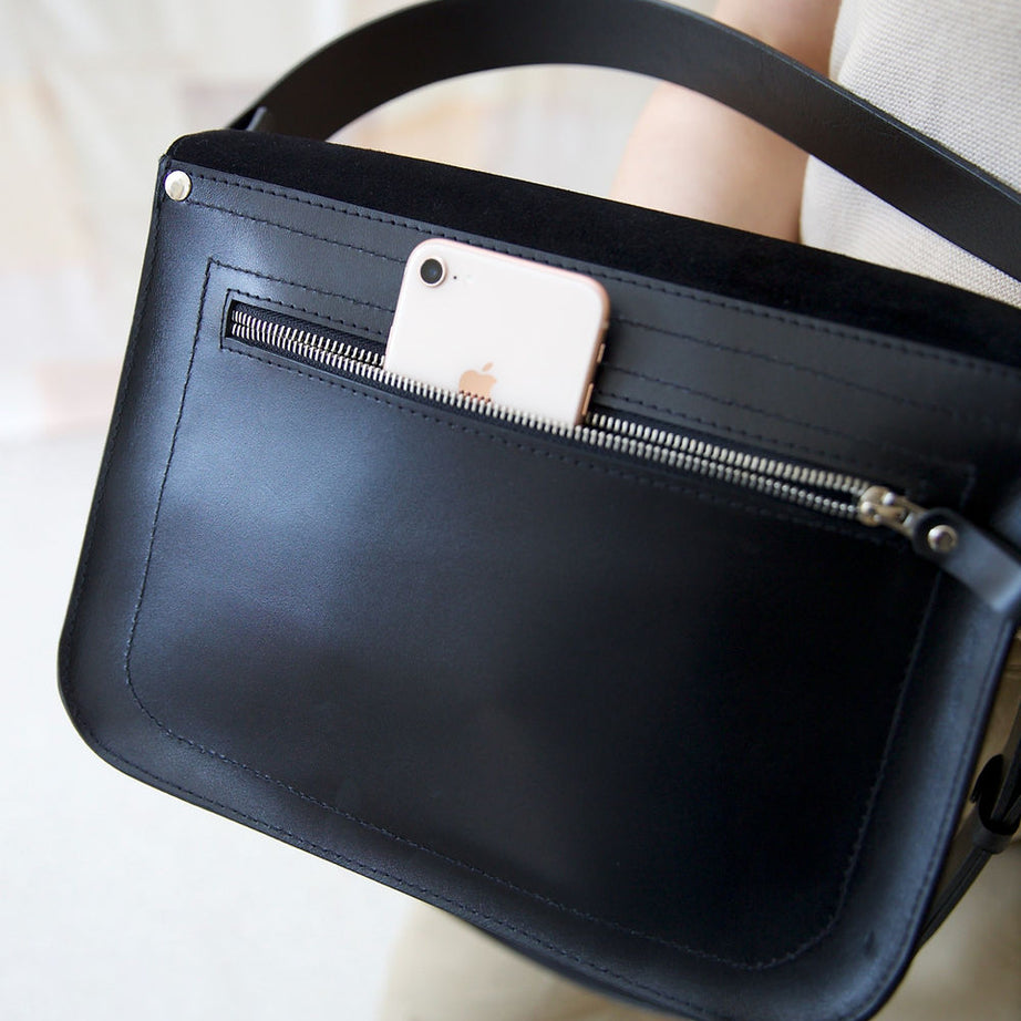 ASTORIA handbag - Black Suede