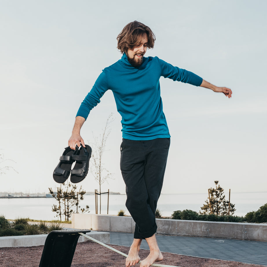 Lauri Leather Sandals - Black