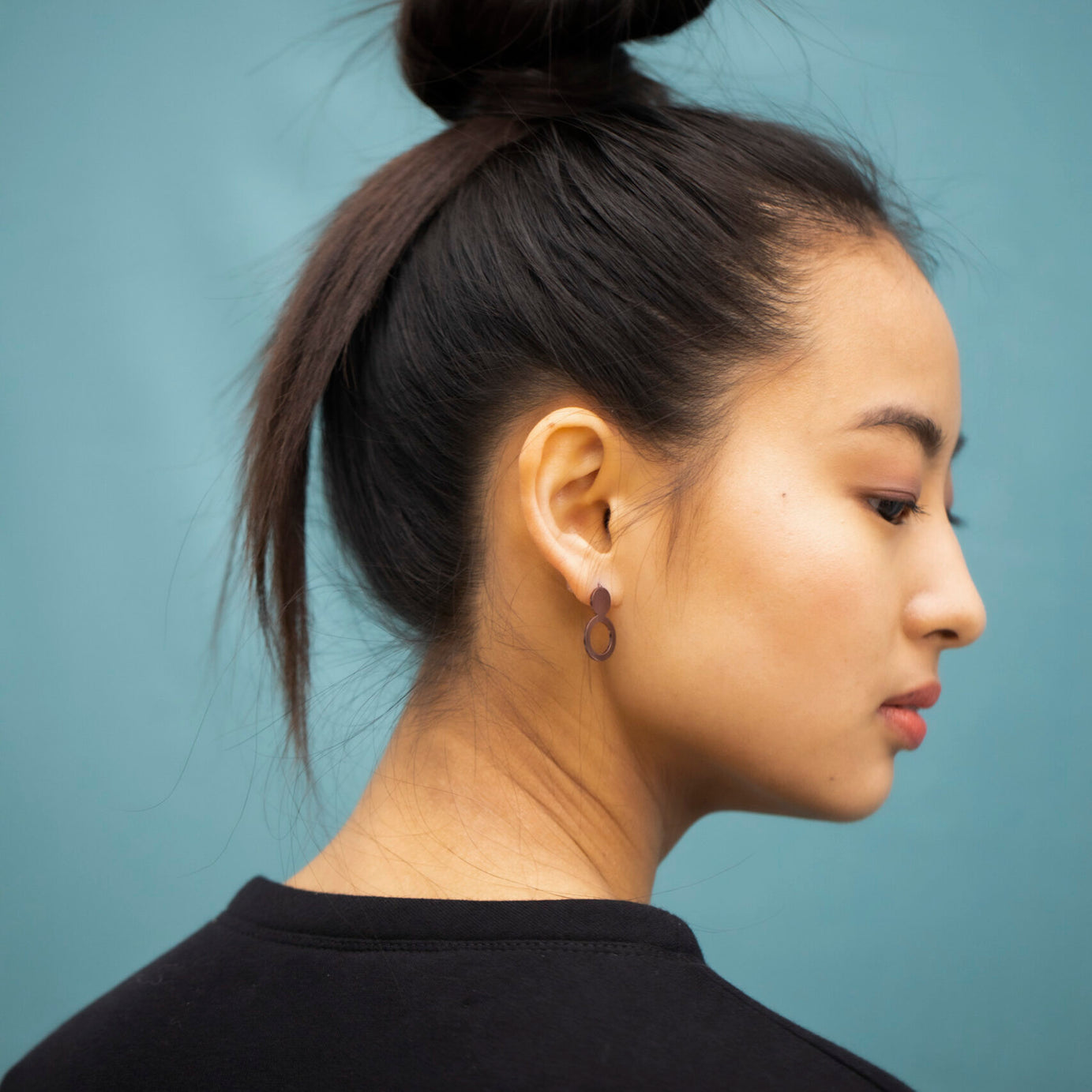 Earrings Arc - Purple