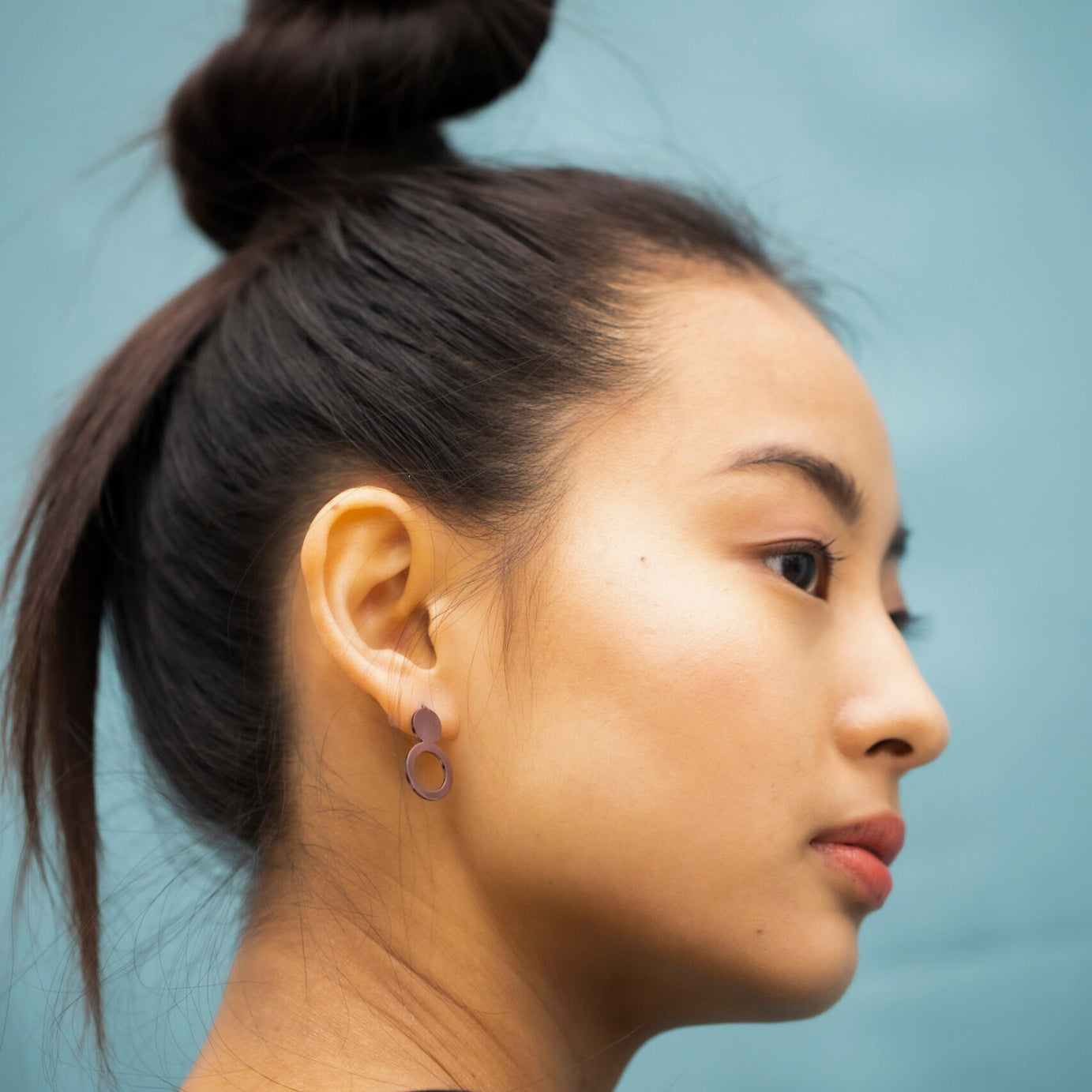 Earrings Arc - Purple