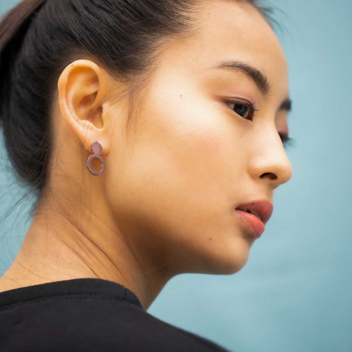 Earrings Arc - Purple