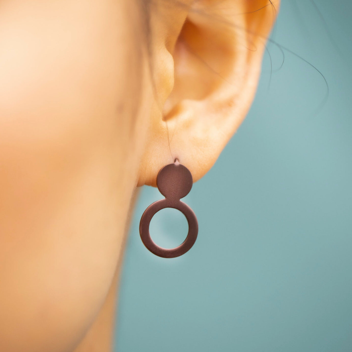 Earrings Arc - Purple