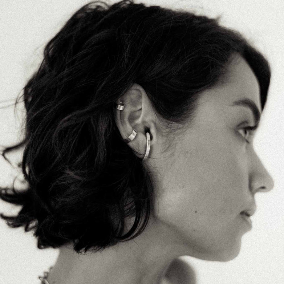 Flat Ear Cuff - Silver